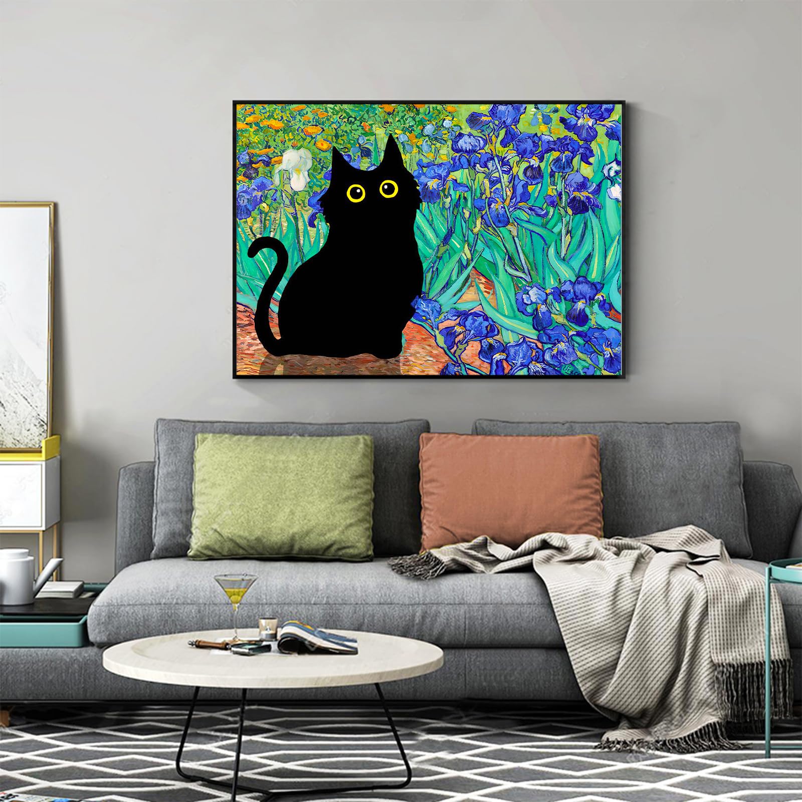 油絵 菅家令子 絵 絵画インテリア額付(白) uF6-071719 子犬と蟻さん