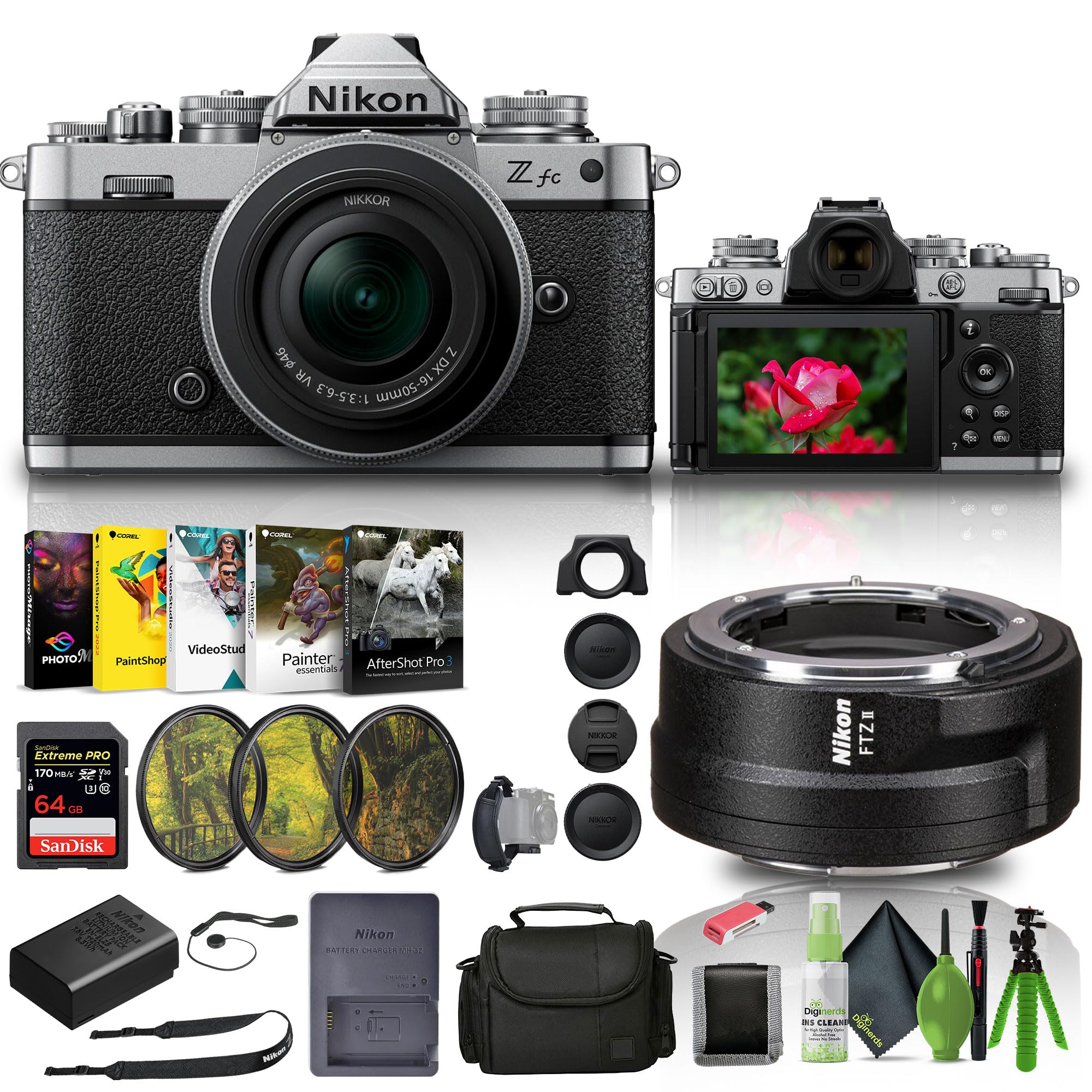 Amazon.com : Nikon Zfc Mirrorless Camera with 16-50mm Lens Silver