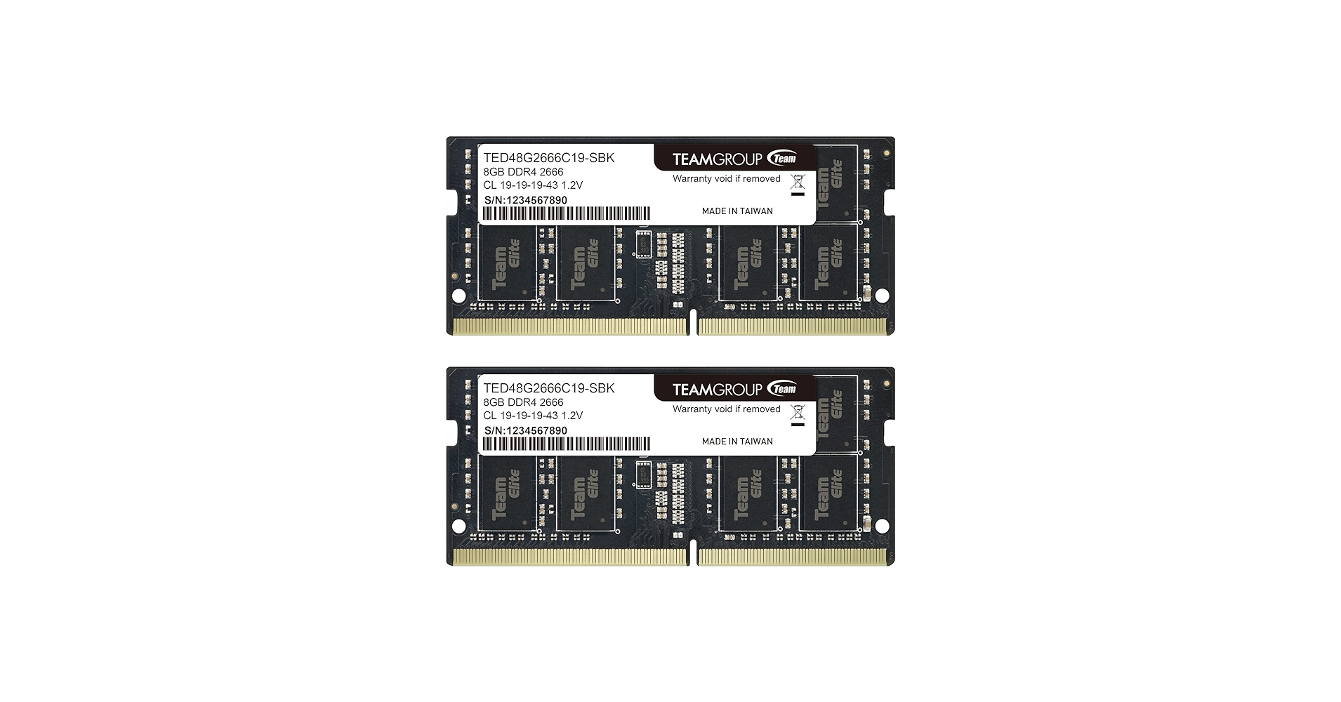 TEAMGROUP Elite DDR4 16GB Kit (2 x 8GB) 2666MHz PC4-21300 CL19