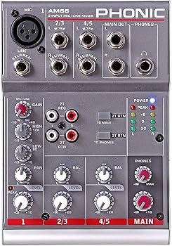Amazon.co.jp: PHONIC フォニック AM55 / Mixer (ミキサー) : 楽器