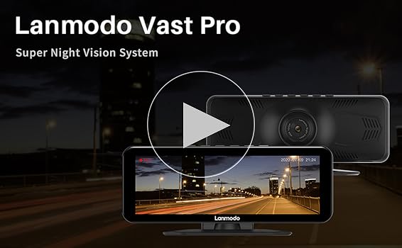 Amazon.com: LANMODO Vast Pro Dash Cam Front and Waterproof Rear