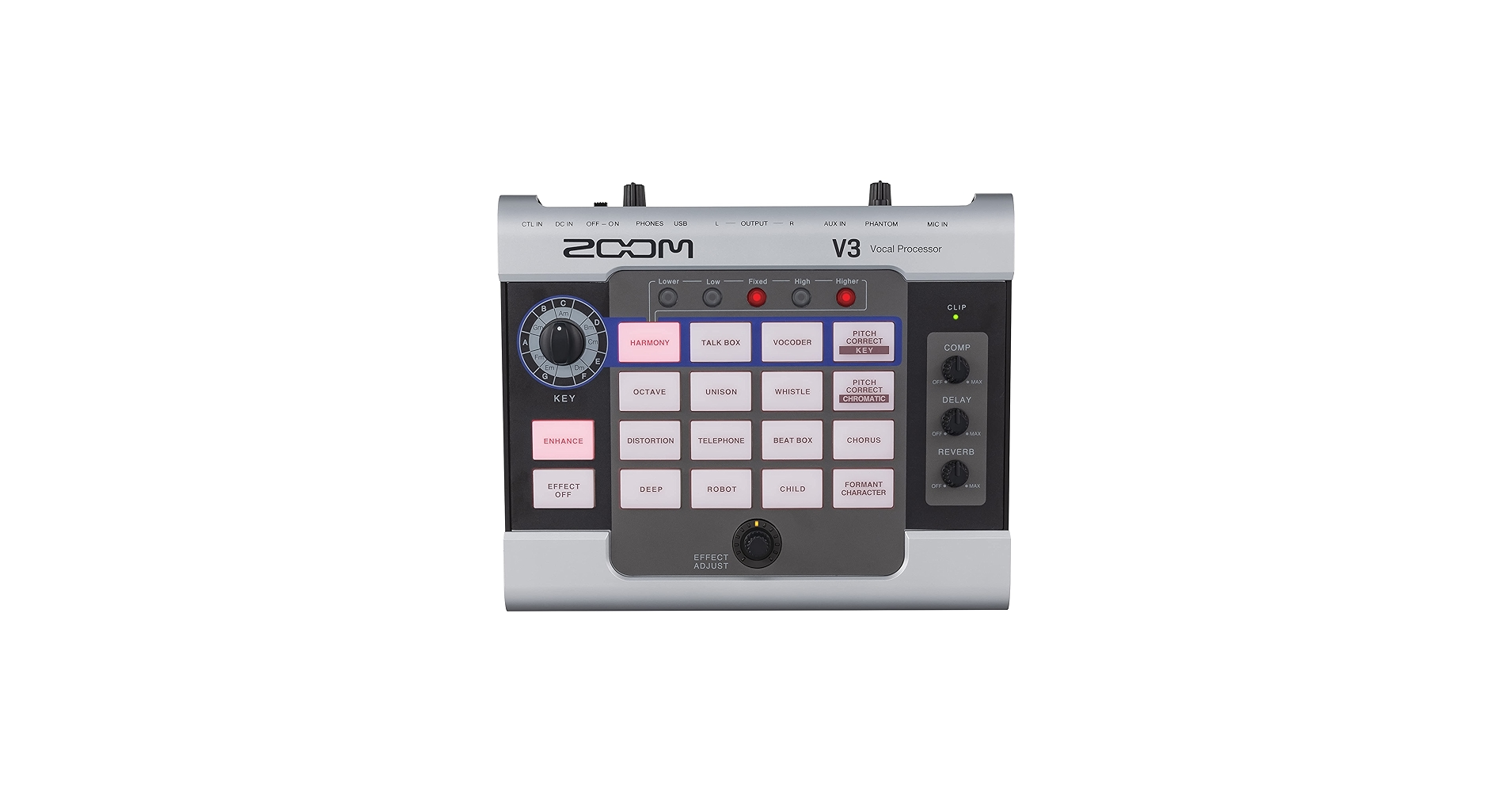 Amazon.com: Zoom V3 Vocal Processor with Harmony, Pitch Correction