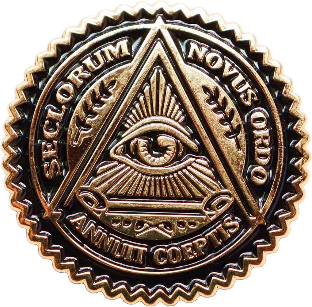 Amazon | 【2025版】ピンバッジ フリーメイソン プロビデンスの目を