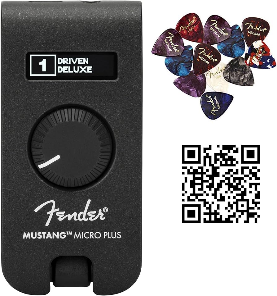 Amazon.com: Fender Mustang Micro Plus Headphone Amplifier Bundle