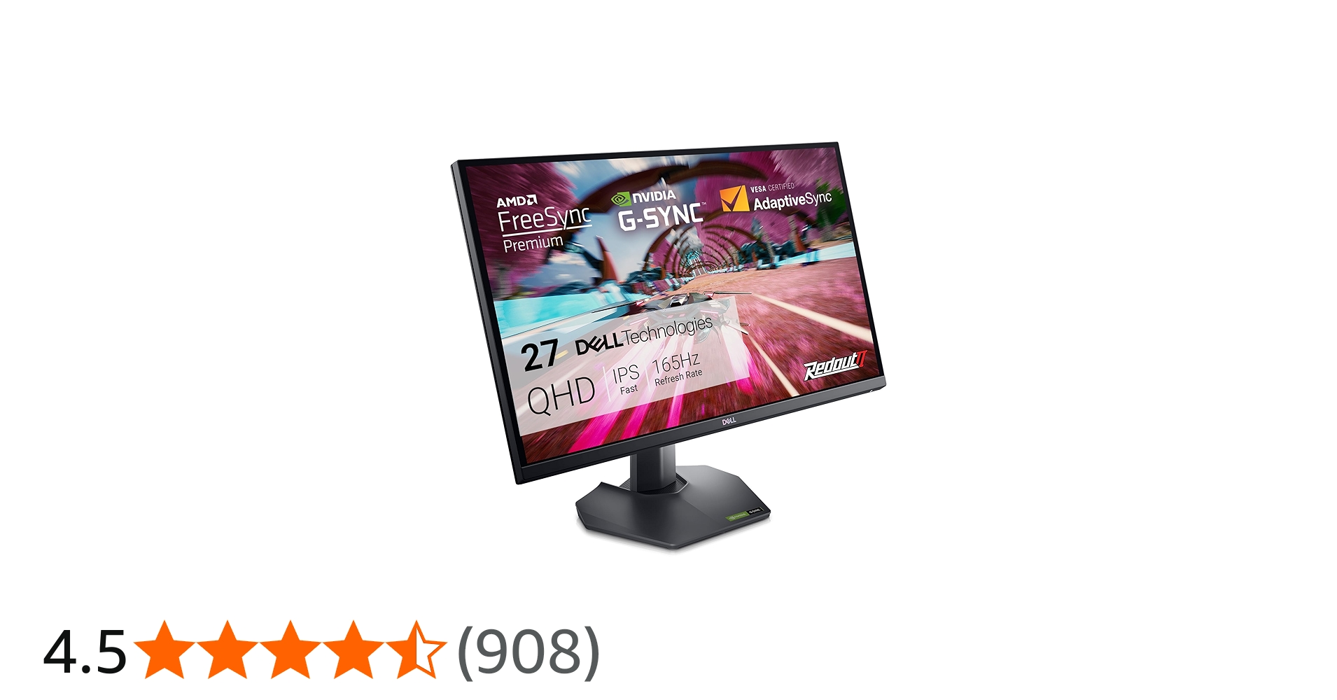 Dell G2724D 27 Inch QHD (2560x1440) Gaming Monitor, 165Hz, Fast