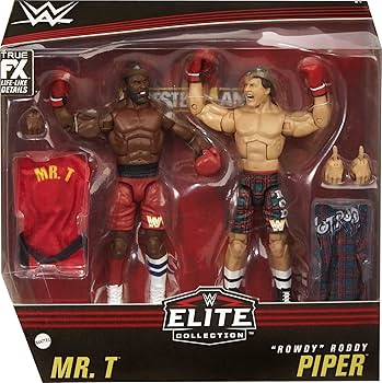 Mattel WWE ​Elite Collection 2 Pack Mr. T Vs Rowdy Roddy Piper 6