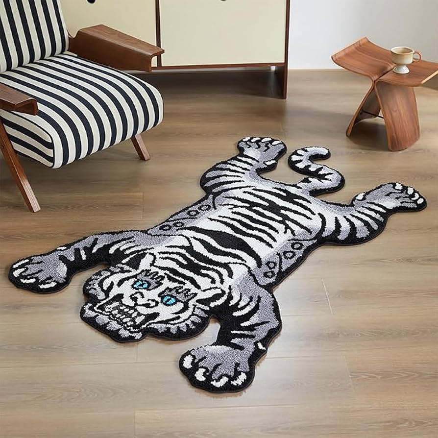 Amazon.com: 5x3.3 ft Tibetan Tiger Area Rug Tufted High Pile