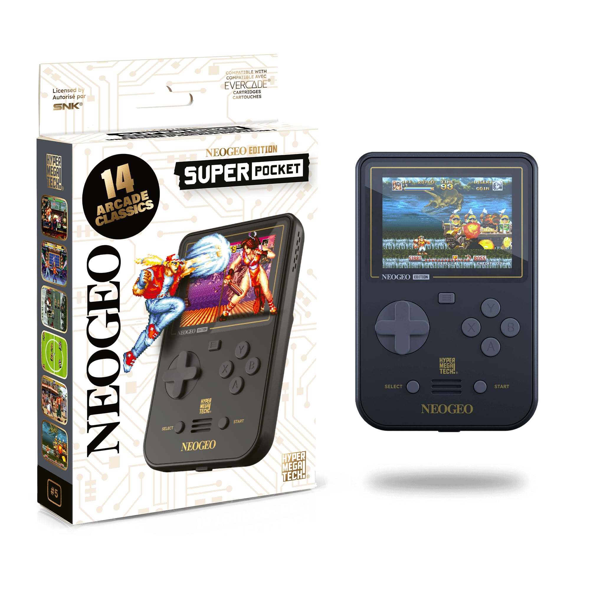 Amazon.com: HyperMegaTech! Super Pocket NEOGEO Edition : Toys & Games