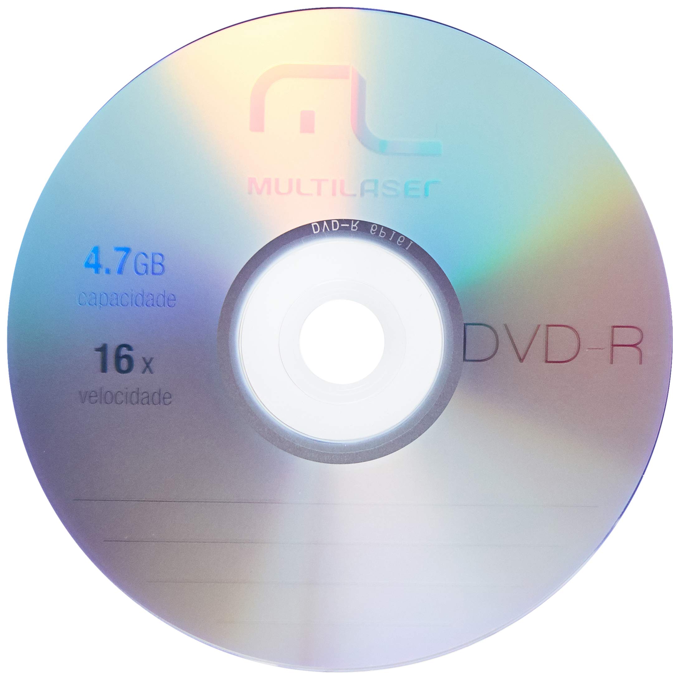 Midia Dvd-R 4.7Gb Multilaser 16X Com 50 Shrink Dv060/ - DV061