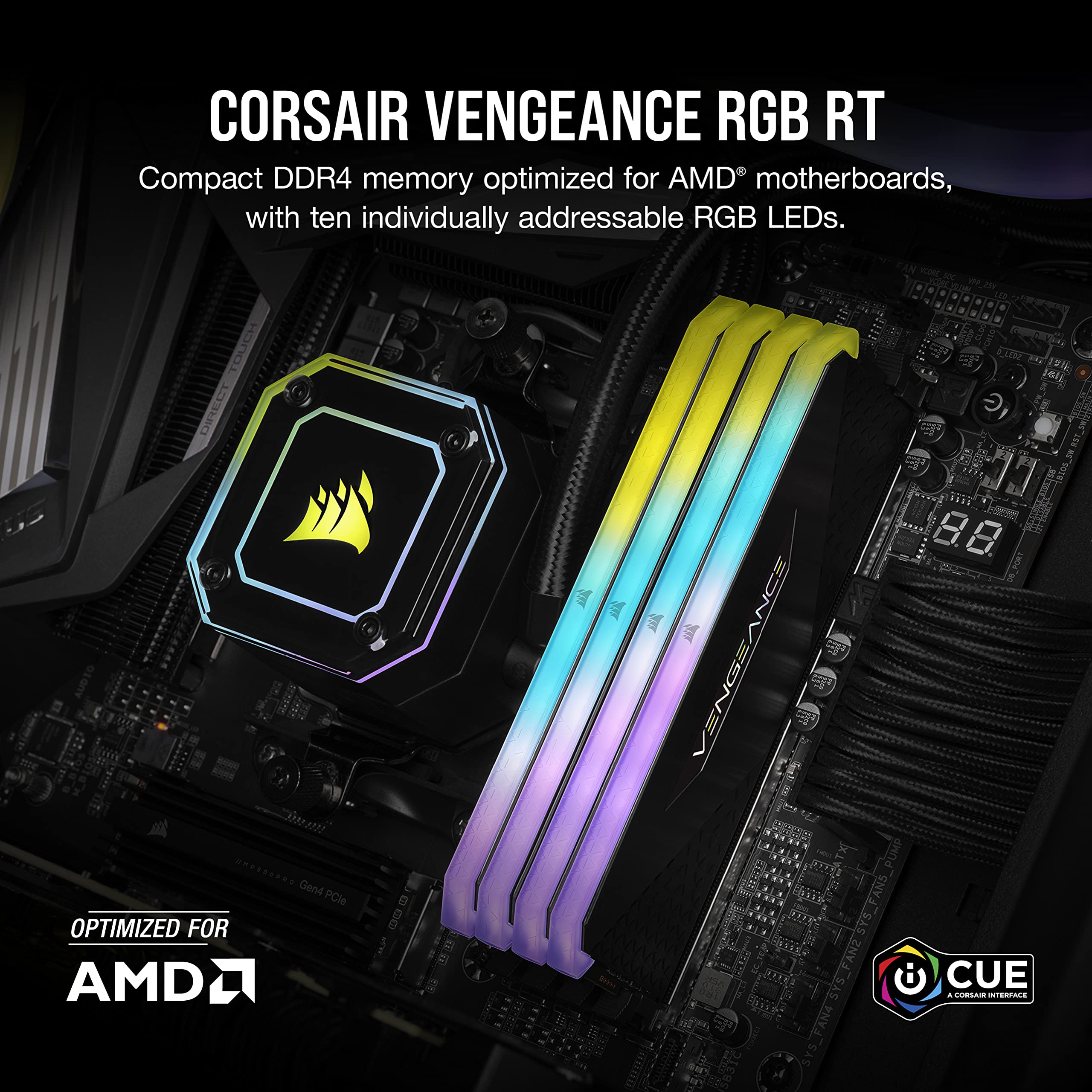 Amazon | CORSAIR DDR4-16GB 3200MHz CL16 デスクトップPC用メモリ