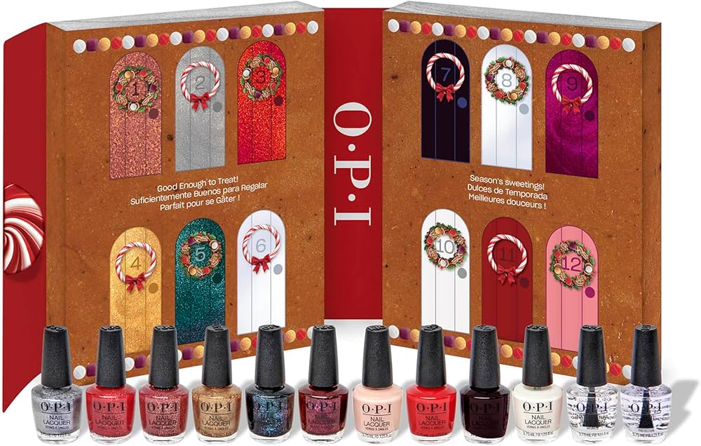 Amazon.com: OPI Nail Lacquer 12PC Mini Gift Set | Shimmery & Crème