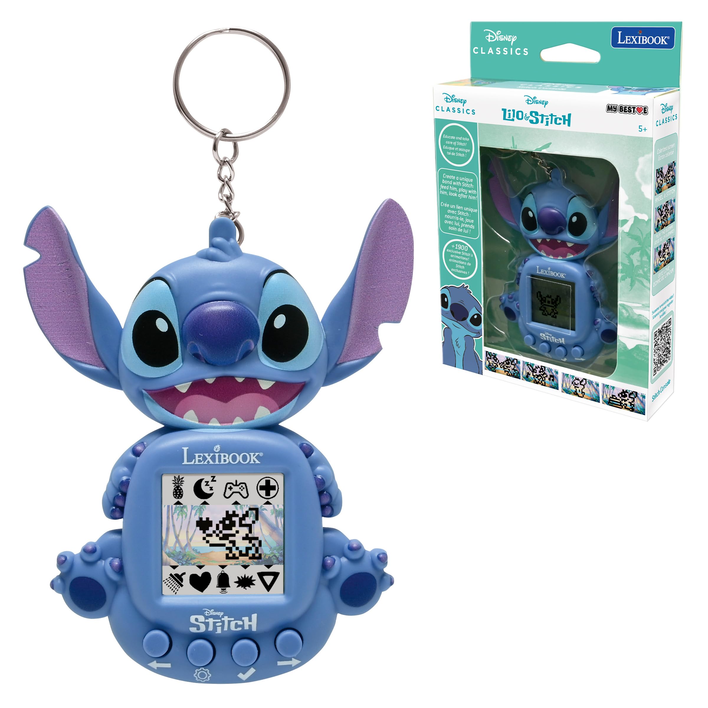 Amazon.com: Lexibook, Disney Stitch, My Best-e, Portable Game