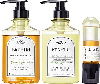 Amazon | マイブースターズ 【ケラチン】シャンプー&トリートメント