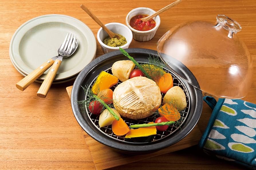 Amazon｜アデリア(ADERIA) 土鍋 万古焼 燻セイができる鍋 グラスドーム