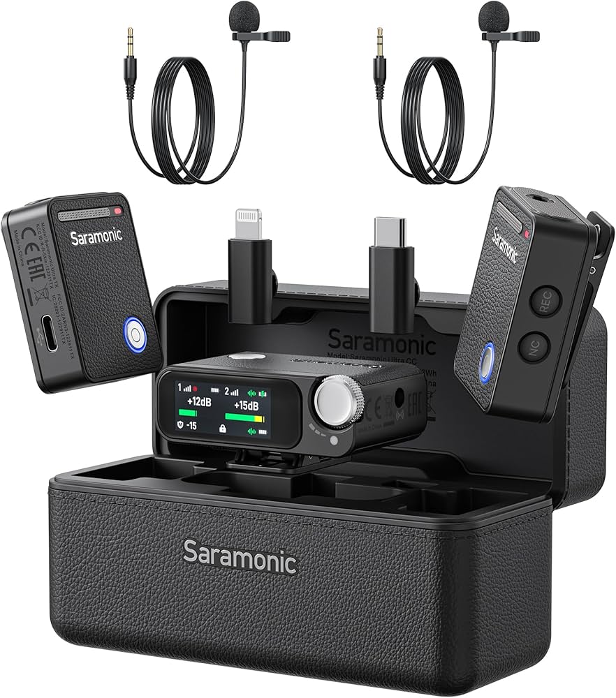 Amazon.com: Saramonic Ultra Wireless Microphone for iPhone/Camera