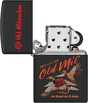 Amazon.com: Zippo Old Milwaukee Duck Hunt Design Black Matte
