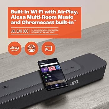 Amazon.com: JBL Bar 300: 5.0-Channel Compact All-in-one soundbar