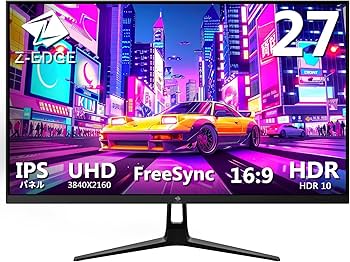 Amazon.co.jp: Z Z-Edge(ゼロエッジ) 4Kモニター 27型 ゲーミング