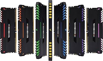 CORSAIR VENGEANCE RGB 16GB (2x8GB) DDR4 3000MHz C15 Desktop Memory