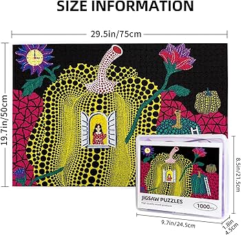 Amazon.co.jp: 1000ピース ジグソーパズル 草間彌生 木製パズル 子供