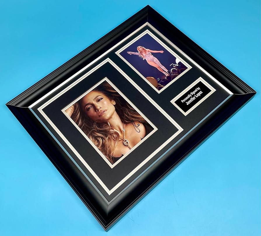 Amazon.com: Jennifer Lopez Signed Photo In Luxury Handmade Wooden