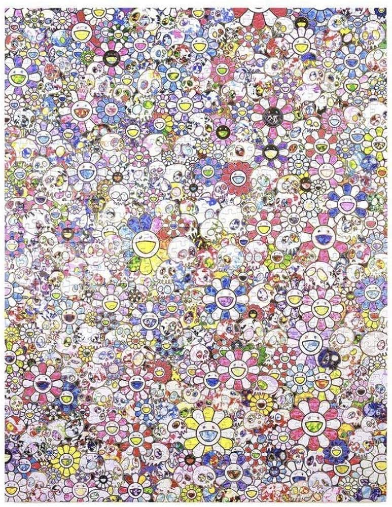Amazon | 4個セットTonari no Zingaro Jigsaw Puzzle SKULLS & FLOWERS