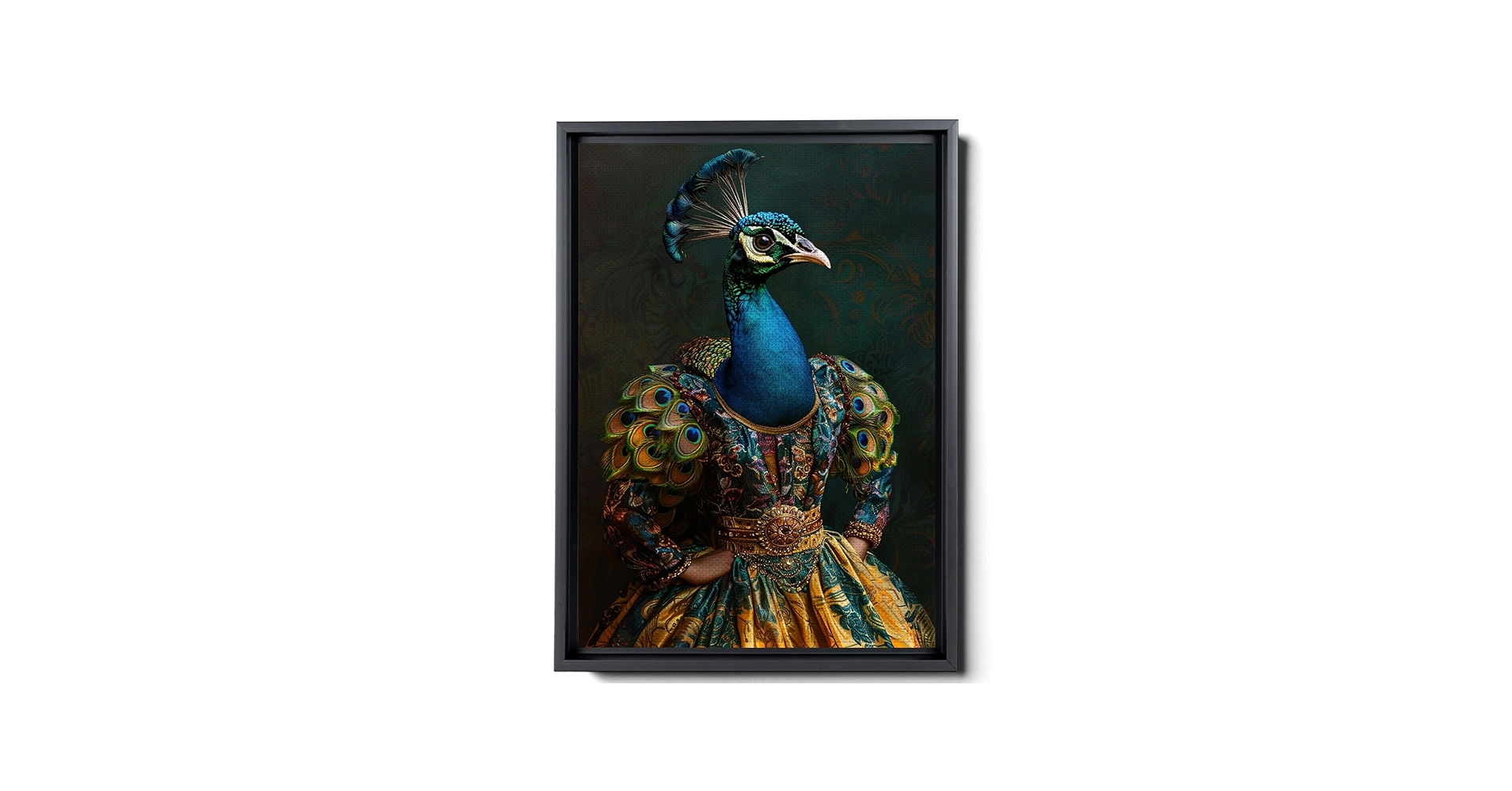 Amazon.com: Fabulous Peacock Portrait, Altered Vintage Peacock