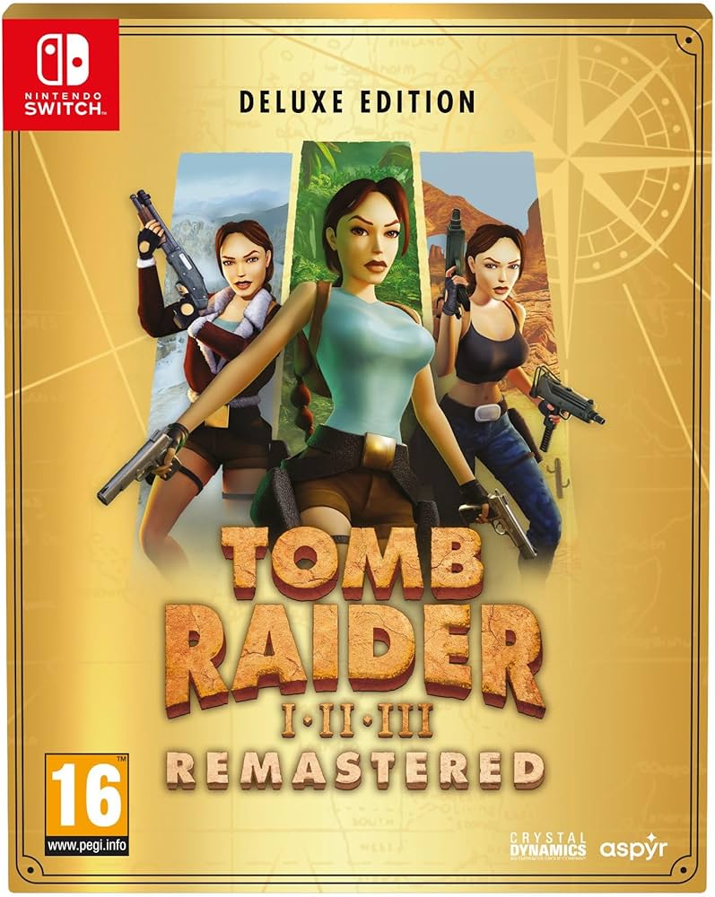 Amazon.com: Tomb Raider 1-3 Remastered Starring Lara Croft: Deluxe