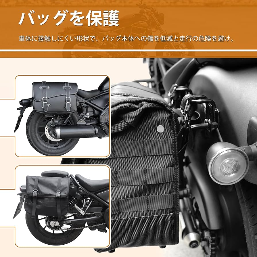 Amazon | バイク用 サイドバッグサポート レブル250/500(17-22) サドル