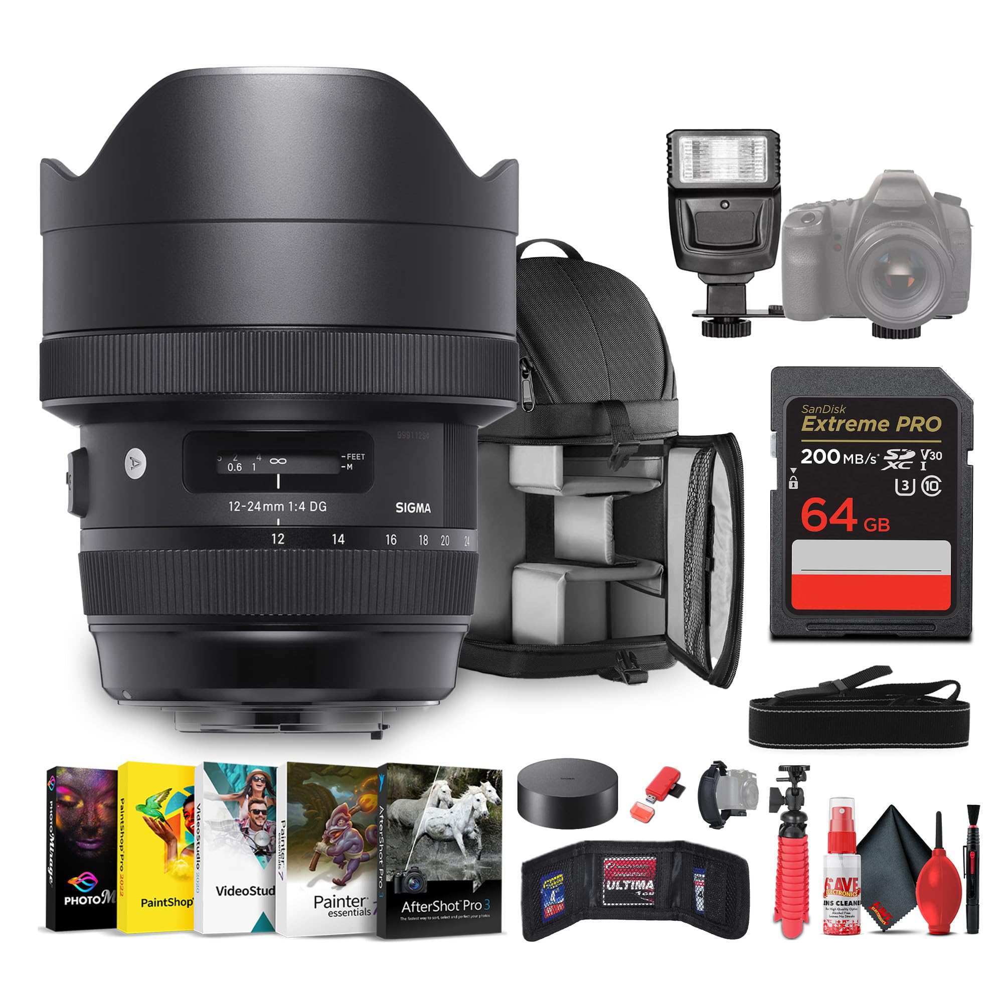 Amazon.com : Sigma 12-24mm f/4 DG HSM Art Lens for Canon EF Bundle