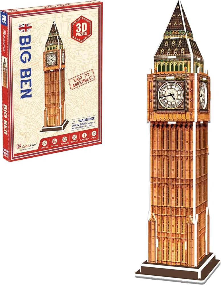 Amazon.co.jp: キュービックファン ビックベン ミニモデル 立体パズル