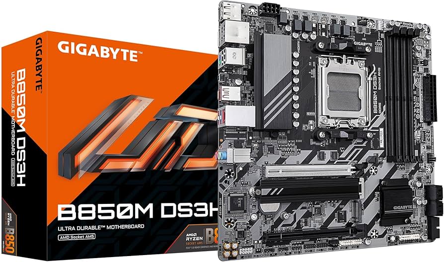 Amazon.com: GIGABYTE B850M DS3H AMD AM5 mATX Motherboard, Support