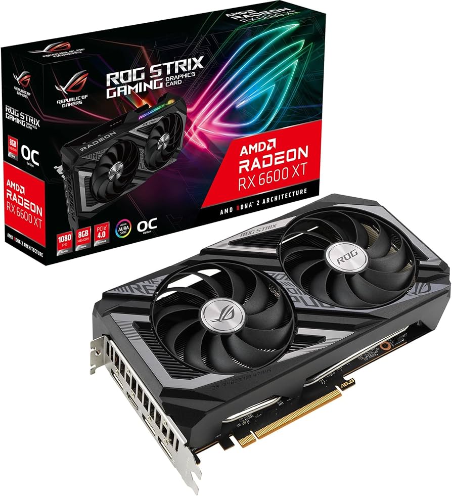 Amazon.com: ASUS ROG Strix AMD Radeon RX 6600 XT OC Edition Gaming