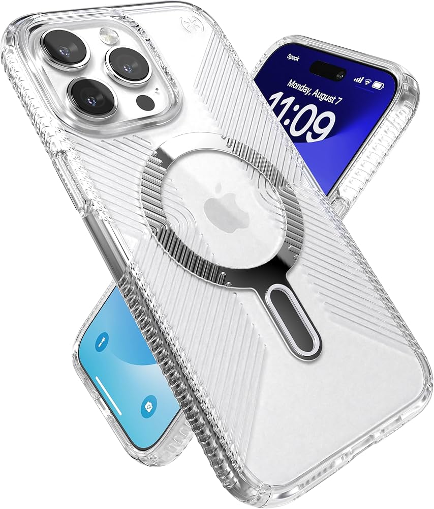 Amazon.com: Speck Clear iPhone 15 Pro Max Case - ClickLock No-Slip