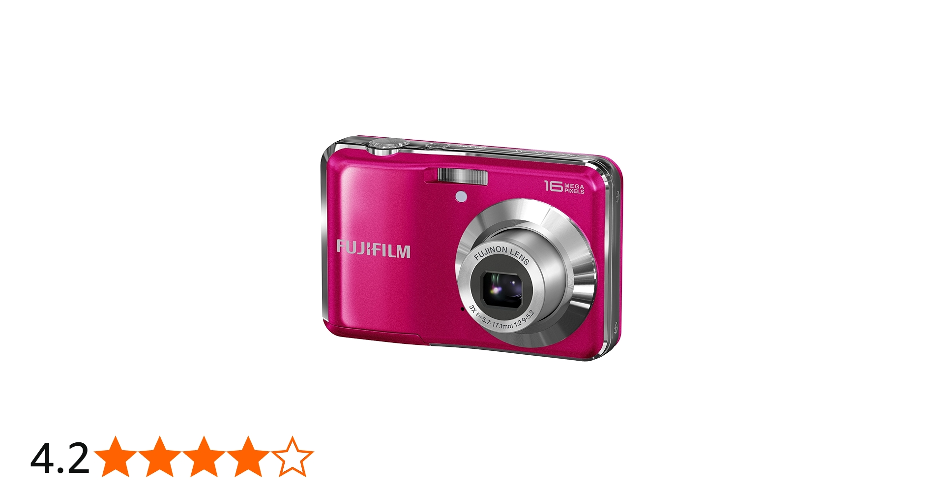 Fujifilm FinePix AV250 Digital Camera - Pink (16MP, 3x Optical