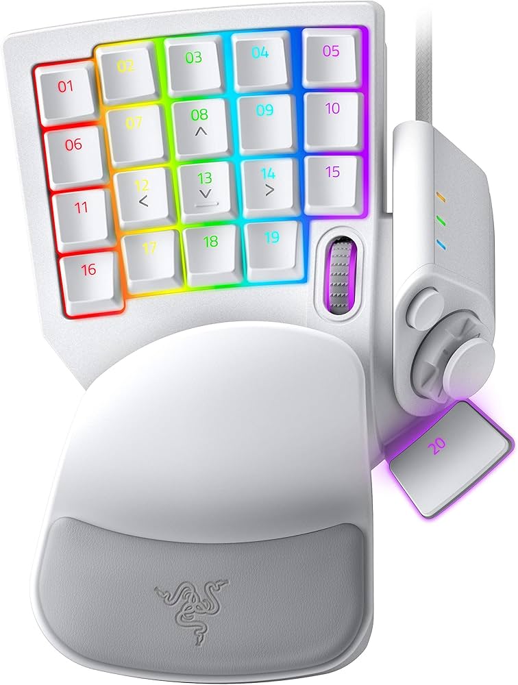 Amazon.co.jp: Razer Tartarus Pro Mercury White 左手キーパッド 20個