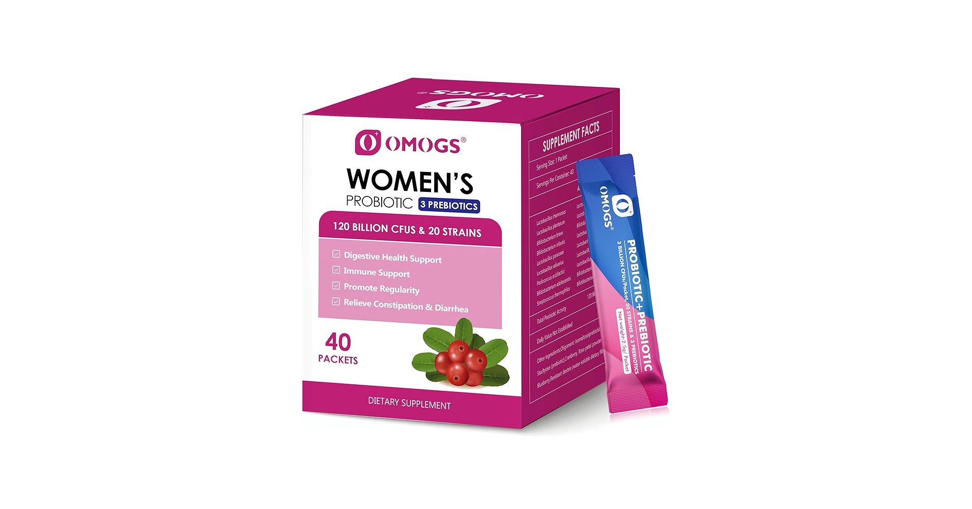 Amazon.com: OMOGS Women's Probiotic,120-Billion-CFUs, 18 Strains