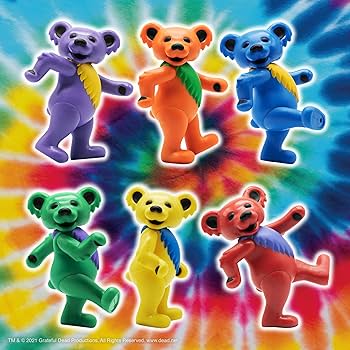 Amazon.com: Super7 Grateful Dead Dancing Bear - 3.75