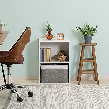 Amazon｜不二貿易(Fujiboeki) カラーボックス 本棚 2段 幅41.8×奥行29