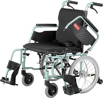 Amazon | 車椅子 軽量 折りたたみ アルミ製 介助ブレーキ付き