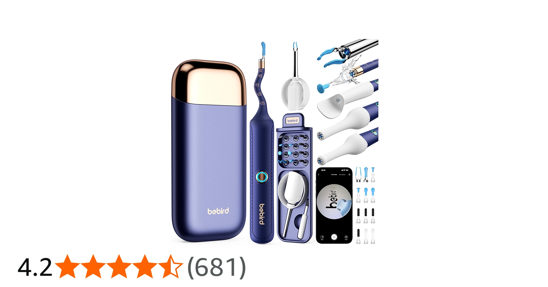 Amazon.co.jp: Bebird 耳かき カメラ付き 【業界初創ピンセット&3.1mm