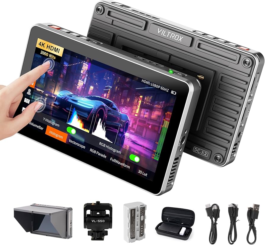 Amazon.com : VILTROX DC-X2 Touchscreen Camera Field Monitor, 2000