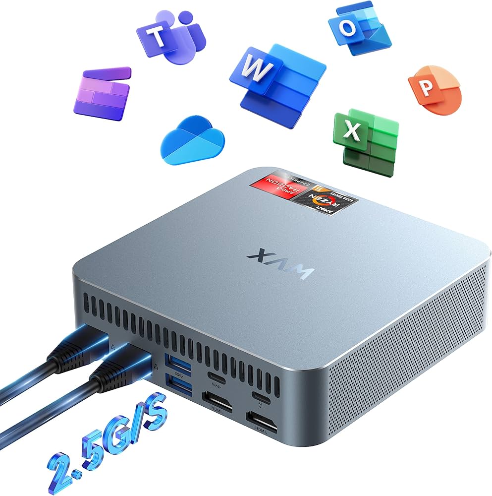 Amazon.co.jp: WVX ミニpc Ryzen5 6600H(最大4.50GHz) 32GB DDR5 512GB