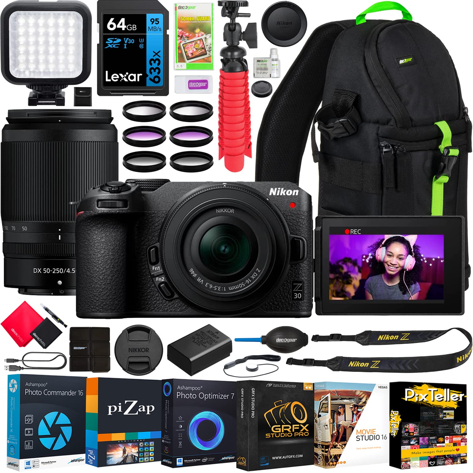 Amazon.com : Nikon Z30 Mirrorless Camera with 2 Lens Kit NIKKOR Z