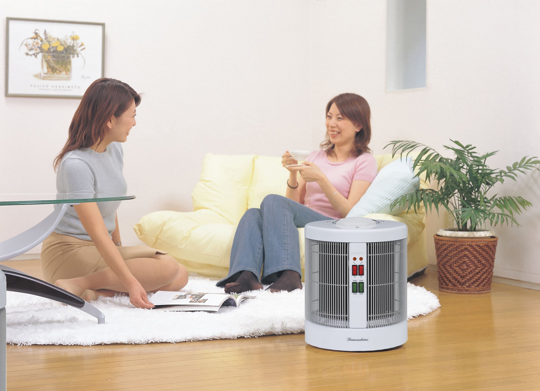 Amazon | 暖話室 1000型 (ホワイト [パネル部黒]) ダイヤルタイマー