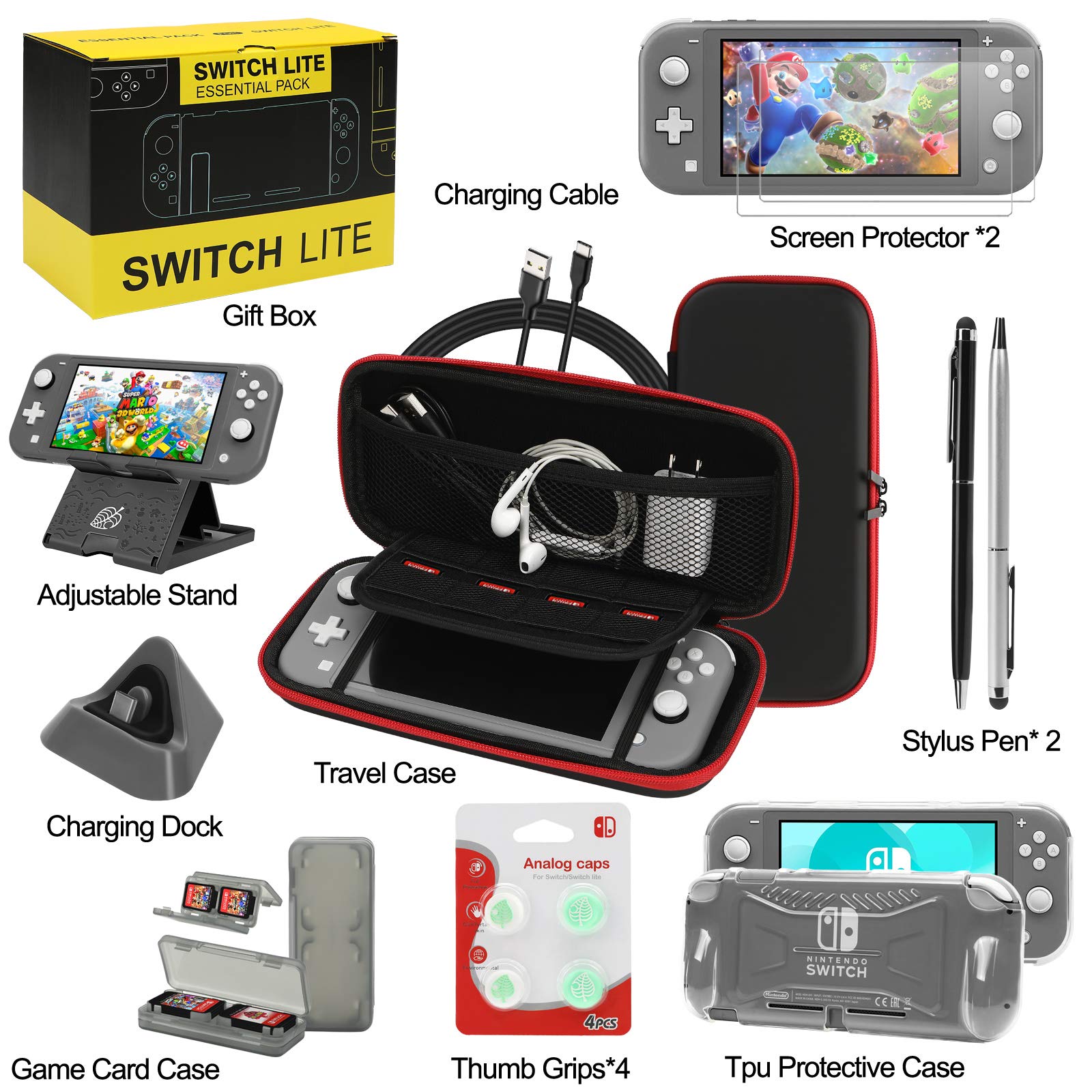 Amazon.com: Switch Lite Accessories Bundle, Kit with Carrying Case
