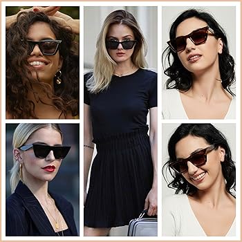 Amazon.com: ANDWOOD Cat Eye Sunglasses for Women Polarized Cateye