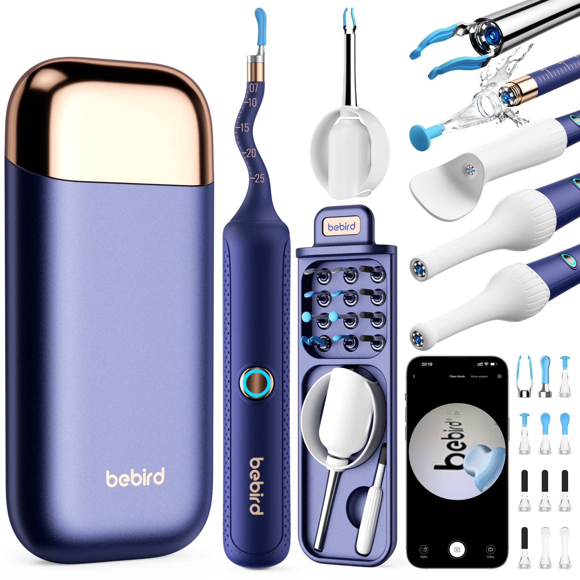 Amazon.co.jp: Bebird 耳かき カメラ付き 【業界初創ピンセット&3.1mm