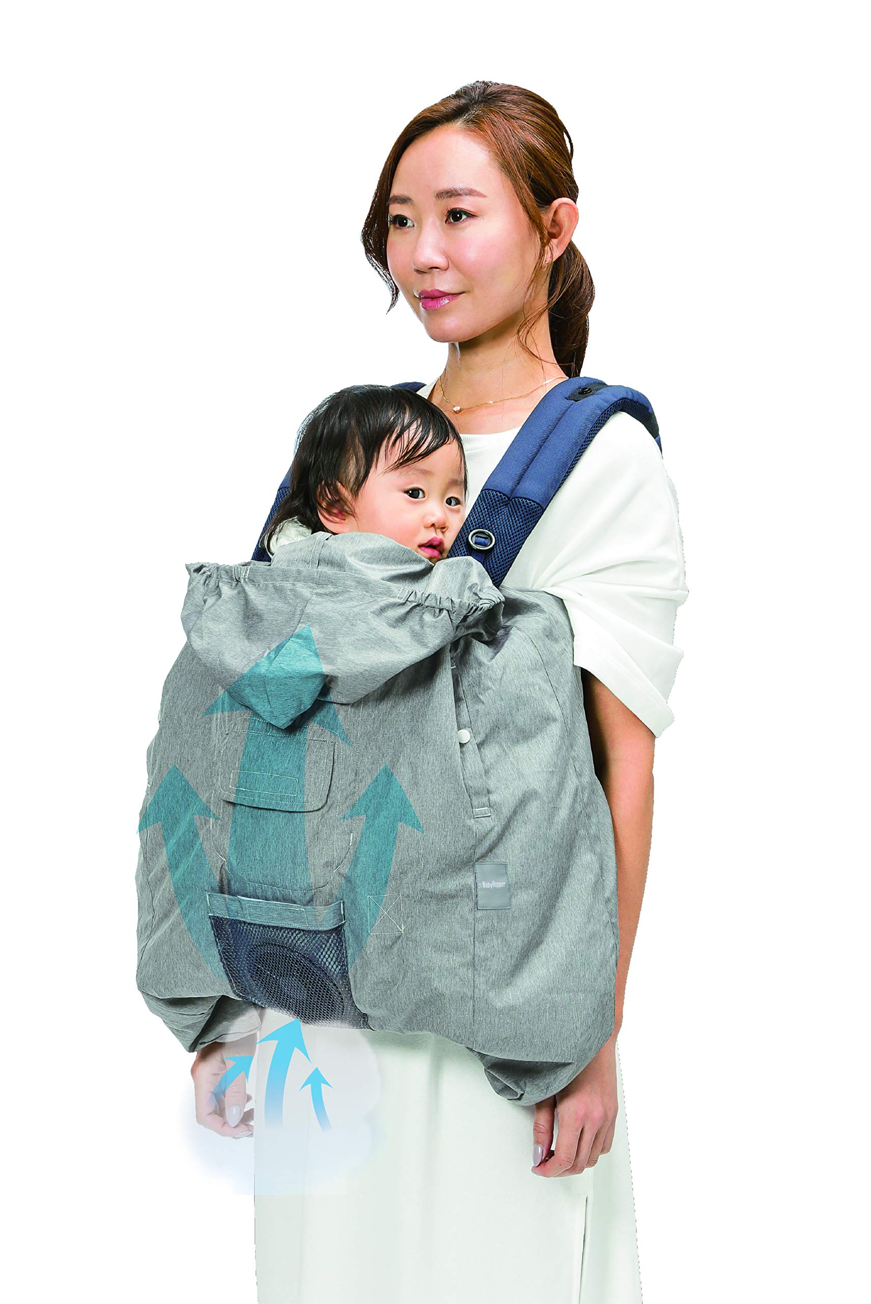Amazon | BabyHopper ベビーホッパー 空調抱っこひもカバー® ブルー