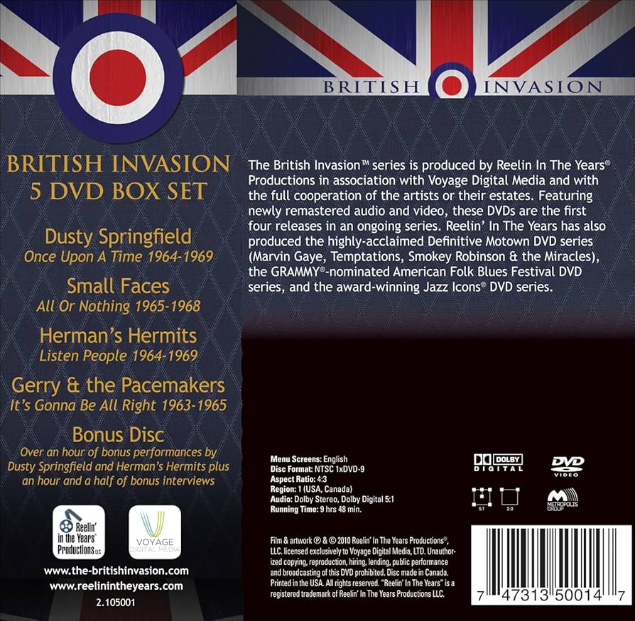 Amazon.com: British Invasion: 5 DVD Box Set featuring Bonus Disc